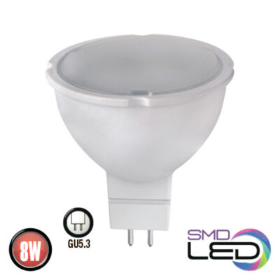 ΛΑΜΠΑ LED MR16 220V 8W  FONIX-8 ΚΑΡΦΙ  6400K