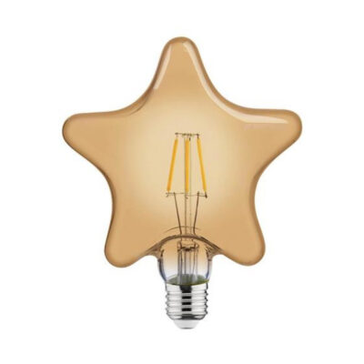 ΛΑΜΠΑ LED COG 6W Ε27 ΑΣΤΕΡΙ ΔΙΑΚΟΣΜΗΤΙΚΗ / FILAMENT 230V 2200K RUSTIC STAR-6