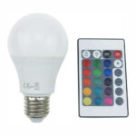 ΛΑΜΠΑ LED A60 E27 230V 8W IR RGB+3000K