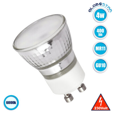 ΛΑΜΠΑ LED MR11/GU10 4W AC 85-265V 6000K