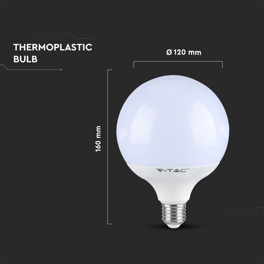 7195-d_141 (1) ΛΑΜΠΑ LED E27 G120 SMD 13W ΨΥΧΡΟ ΛΕΥΚΟ 6000K DIMMABLE SKU-7195 - Image 2