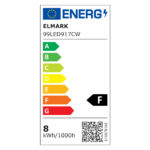 ΛΑΜΠΤΗΡΑΣ LED ΚΕΡΑΚΙ C37 SMD2835 8W E14 230V ΨΥΧΡΟ ΛΕΥΚΟ  99LED917CW - Image 2