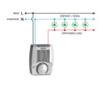 Dimmer Επαγγελματικό 2500W Λευκό Μulti-Led DM-2500W MASTER ELECTRIC - Image 2