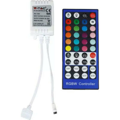 V-TAC ΚΟΝΣΟΛΑ ΔΙΑΧΕΙΡΙΣΗΣ ΜΕ ΤΗΛΕΧΕΙΡΙΣΤΗΡΙΟ RGB+ΛΕΥΚΟ ΓΙΑ ΤΗ ΤΑΙΝΙΑ 2159 SKU: 3326