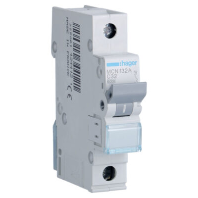 ΑΥΤΟΜΑΤΗ ΑΣΦΑΛΕΙΑ HAGER C 6KA 1X32Α MCN132
