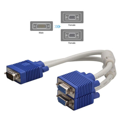 POWERMASTER ΚΑΛΩΔΙΟ VGA ΣΕ 2 VGA 30 cm.
