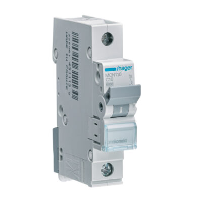 ΜΥΛΩΝΑΣ ΑΥΤΟΜΑΤΗ ΑΣΦΑΛΕΙΑ HAGER C 6KA 1X10Α  MCN110