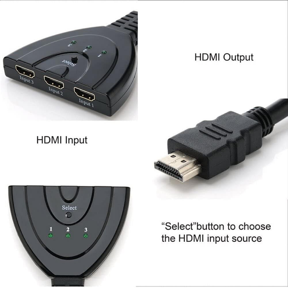 HDMI SWITCH BOX ΜΕ 3 ΕΙΣΟΔΟΥΣ HDMI ΣΕ 1 ΕΞΟΔΟ HDMI - Image 2