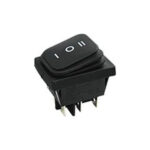 ΔΙΑΚΟΠΤΗΣ ROCKER ΜΕΓΑΛΟΣ 6P Χ/Λ ON-OFF-ON 16A/250V MAYΡΟ RL2