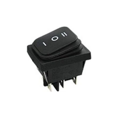 ΔΙΑΚΟΠΤΗΣ ROCKER ΜΕΓΑΛΟΣ 6P Χ/Λ ON-OFF-ON 16A/250V MAYΡΟ RL2