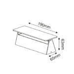 ΦΩΤΙΣΤΙΚΟ LED ΤΟΙΧΟΥ MELFA WALL 7W ΓΚΡΙ 3000K - Image 2