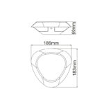 BERKA WALL ΦΩΤΙΣΤΙΚΟ LED ΤΟΙΧΟΥ 7W ΓΚΡΙ 3000K - Image 2