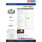 HOROZ ELECTRIC ΣΠΟΤ ΧΩΝΕΥΤΟ LED 1W ΣΤΡΟΓΓΥΛΟ ΧΡΩΜΙΟ ΜΑΤ ΑΛΟΥΜΙΝΙΟΥ ΜΕ ΤΡΟΦΟΔΟΤΙΚΟ 4200Κ NADIA  016-027-0001 - Image 2