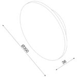 ΕΠΙΤΟΙΧΟ ΦΩΤΙΣΤΙΚΟ MDF ΜΑΥΡΟ LED 15W 3000K - Image 4
