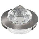 HOROZ ELECTRIC ΣΠΟΤ ΧΩΝΕΥΤΟ LED 1W ΣΤΡΟΓΓΥΛΟ ΧΡΩΜΙΟ ΜΑΤ ΑΛΟΥΜΙΝΙΟΥ ΜΕ ΤΡΟΦΟΔΟΤΙΚΟ 4200Κ NADIA  016-027-0001