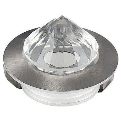 HOROZ ELECTRIC ΣΠΟΤ ΧΩΝΕΥΤΟ LED 1W ΣΤΡΟΓΓΥΛΟ ΧΡΩΜΙΟ ΜΑΤ ΑΛΟΥΜΙΝΙΟΥ ΜΕ ΤΡΟΦΟΔΟΤΙΚΟ 4200Κ NADIA  016-027-0001