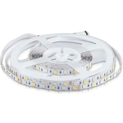 ΤΑΙΝΙΑ LED SMD 12V 8W IP20 RGB+ΨΥΧΡΟ ΛΕΥΚΟ