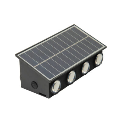 ANDOWL ΗΛΙΑΚΟ ΦΩΤΙΣΤΙΚΟ ΤΟΙΧΟΥ RGB 8LED