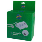 ΠΟΛΥΠΡΙΖΟ 5 ΘΕΣΕΩΝ ΜΕ ΔΙΑΚΟΠΤΗ, 2 USB ΚΑΙ ΚΑΛΩΔΙΟ 1.3m ΛΕΥΚΟ - Image 2