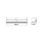 ΦΩΤΙΣΤΙΚΟ LED ΠΑΓΚΟΥ/ΚΟΥΖΙΝΑΣ ΜΕ ΔΙΑΚΟΠΤΗ 8W T5 60cm 4000K - Image 2
