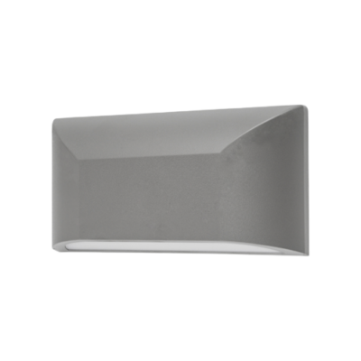 ΑΠΛΙΚΑ ΤΟΙΧΟΥ LED ΣΕ ΓΚΡΙ ΧΡΩΜΑ 6W 3000Κ IP65