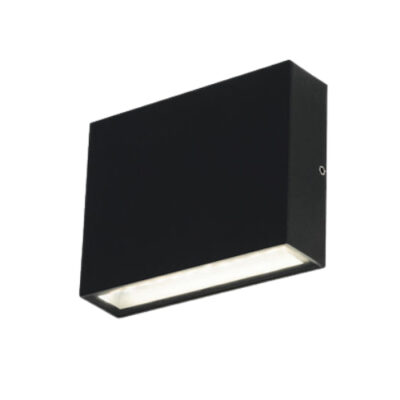 ΑΠΛΙΚΑ ΤΟΙΧΟΥ  LED UP&DOWN ΣΕ ΜΑΥΡΟ ΧΡΩΜΑ 6W 4000Κ IP65