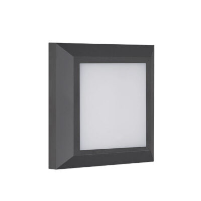 ΑΠΛΙΚΑ ΤΟΙΧΟΥ THELMA LED ΤΕΤΡΑΓΩΝΗ ΜΑΥΡΗ 6W 3CCT IP65