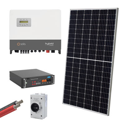 ΥΒΡΙΔΙΚΟ ΦΩΤΟΒΟΛΤΑΪΚΟ ΣΥΣΤΗΜΑ  3P/6kW 560W ΠΑΝΕΛ ΜΕ ΜΠΑΤΑΡΙΑ