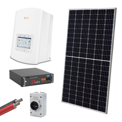 ΥΒΡΙΔΙΚΟ ΦΩΤΟΒΟΛΤΑΪΚΟ ΣΥΣΤΗΜΑ  1P/5kW 560W ΠΑΝΕΛ ΜΕ ΜΠΑΤΑΡΙΑ