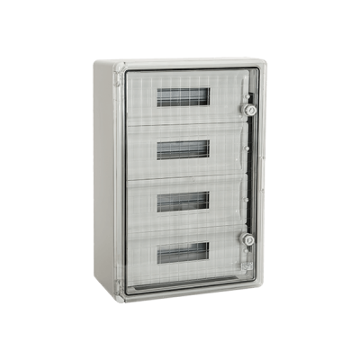 ΠΛΑΣΤΙΚΟΣ ΠΙΝΑΚΑΣ ABS PP 3118 60 ΘΕΣΕΩΝ IP 65 - ΔΙΑΦΑΝΗ ΠΟΡΤΑ
