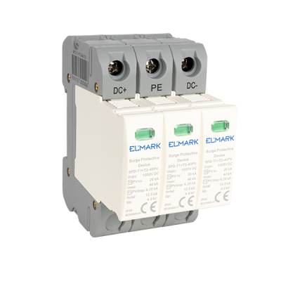 ΑΝΤΙΚΕΡΑΥΝΙΚΑ T1+T2 3P SPD DC 1000V 12.5kA