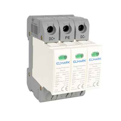 ΑΝΤΙΚΕΡΑΥΝΙΚΑ T1+T2 3P SPD DC 1500V 12.5kA