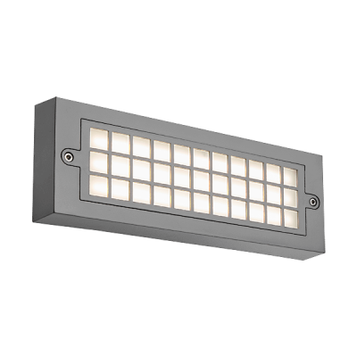GRF300 LED ΑΠΛΙΚΑ ΕΞ. ΧΩΡΟΥ 6W 4000K IP65 ΓΚΡΙ