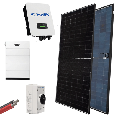 HYBR. SOLAR SYSTEM 3P/10kW 580W PANELS WITH BATT.
