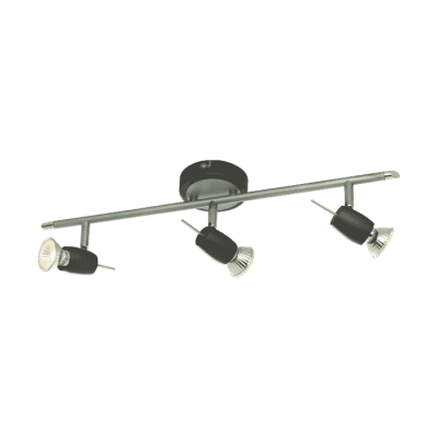 STELLAR VRANA ΣΠΟΤ LED GU10 3X5.5W ΜΑΥΡΟ