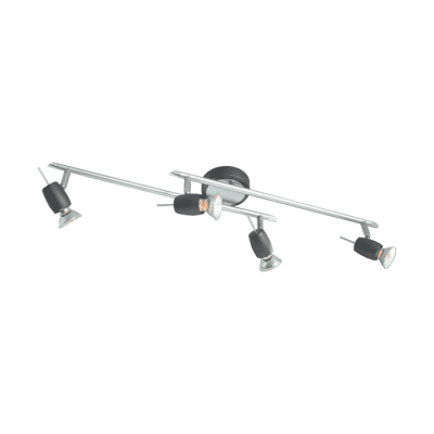 STELLAR VRANA ΣΠΟΤ LED GU10 4X5.5W ΜΑΥΡΟ