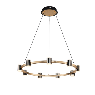 AXEL LED ΠΟΛΥΦΩΤΟ 72W 3000K ΜΑΥΡΟ/ΧΡΥΣΟ