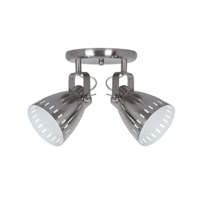 NOAH ΣΠΟΤ 2XE27 ΝΙΚΕΛ ΜΑΤ D220mm