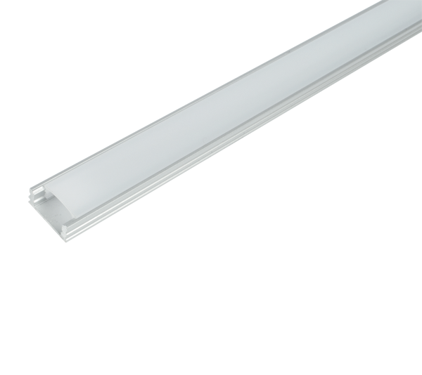 99ACC07 ELM718/1-1000 ΠΡΟΦΙΛ ΑΛΟΥΜΙΝΙΟΥ ΓΙΑ LED ΤΑΙΝΙΑ ΜΕ ΜΑΤ ΑΝΑΚΛΑΣΤΗΡΑ 1M - Image 1
