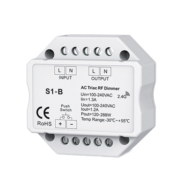 99DIMMERMT SMART RF ΜΟΝΟΚΑΝΑΛΟ ΝΤΙΜΕΡ TRIAC ΓΙΑ ΚΥΤΙΟ - Image 1