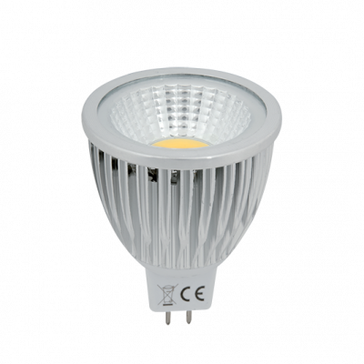 LED ΛΑΜΠΤΗΡΑΣ LEDCOB 5W GU5,3 12V AC/DC ΛΕΥΚΟ