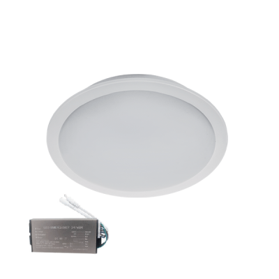 LED ΠΑΝΕΛ ΣΤΡΌΓΓΥΛΟ 10W 6500K IP65+ ΚΙΤ ΑΣΦΑΛΕΙΑΣ