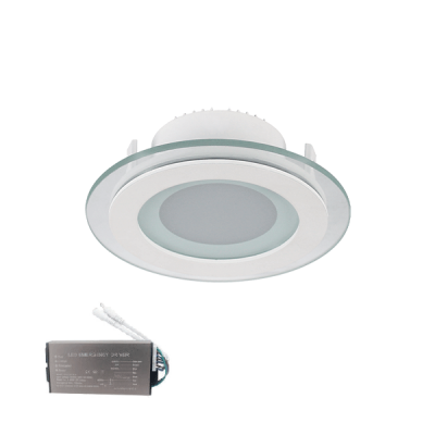 LED ΠΑΝΕΛ ΣΤΡΟΓΓΥΛΟ ΜΕ ΓΥΑΛΙ 18W 4000K+ ΚΙΤ ΑΣΦΑΛΕΙΑΣ
