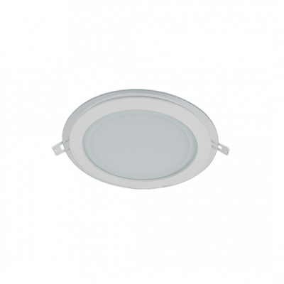 LED ΠΑΝΕΛ ΣΤΡΟΓΓΥΛΟ ΜΕ ΓΥΑΛΙ 18W 2700K