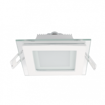 LED ΠΑΝΕΛ ΤΕΤΡΑΓΩΝΟ ΜΕ ΓΥΑΛΙ 6W 2700K