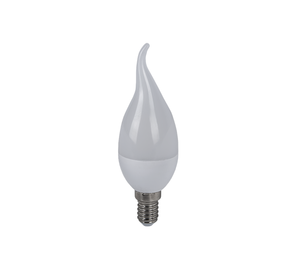 99LED753 LED ΛΑΜΠΤΗΡΑΣ FLAME 6W E14 230V ΛΕΥΚΟ - Image 1