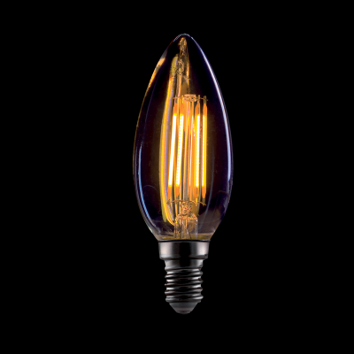ΛΑΜΠΤΗΡΑΣ VINTAGE C37-4W E14, 220-240V, 2800-3200K,ΧΡΥΣΟ