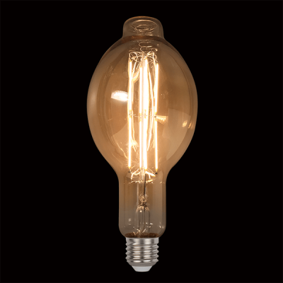 LED ΛΑΜΠΑ VINTAGE ΝΤΙΜΑΡΙΖΟΜΕΝΗ 8W E27 D120 2800-3200K ΜΕΛΙ