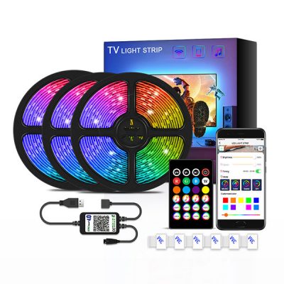 BLUETOOTH 5V TV LED ΤΑΙΝΙΑ 3М ΜΕ USB, ΣΕΤ