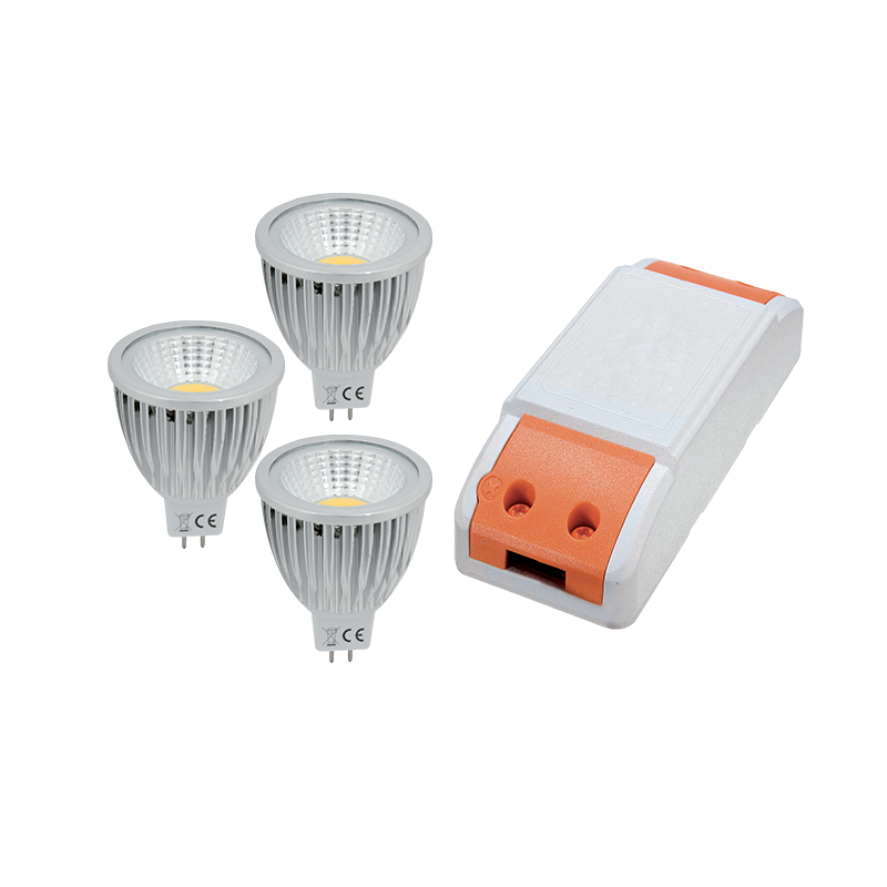 99SET3LED572 LED ΤΡΟΦΟΔΟΤΙΚΟ 18W+ 3X LED3 3W 4000K MR16 - Image 1